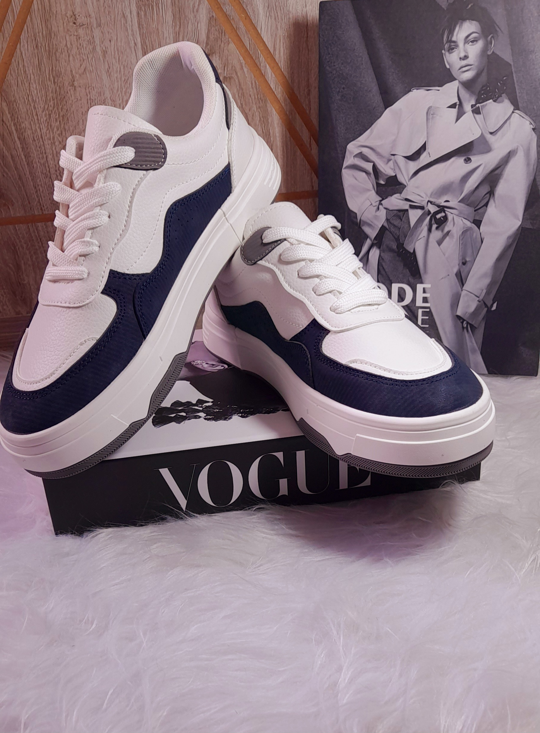 ونس کبریتی سفید سرمه ای